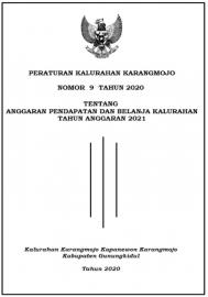 PERATURAN KALURAHAN KARANGMOJO TENTANG APBKAL TAHUN ANGGARAN 2021